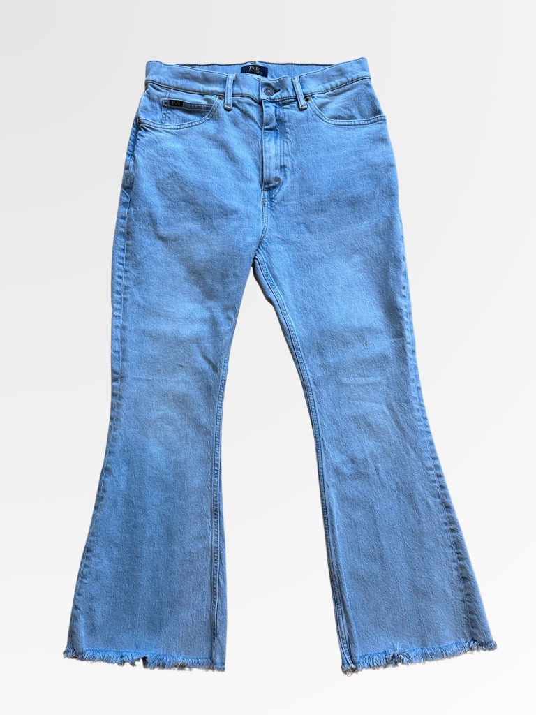 Polo Ralph Lauren Sharona Crop Flare Jeans Size 6/28 Like New
